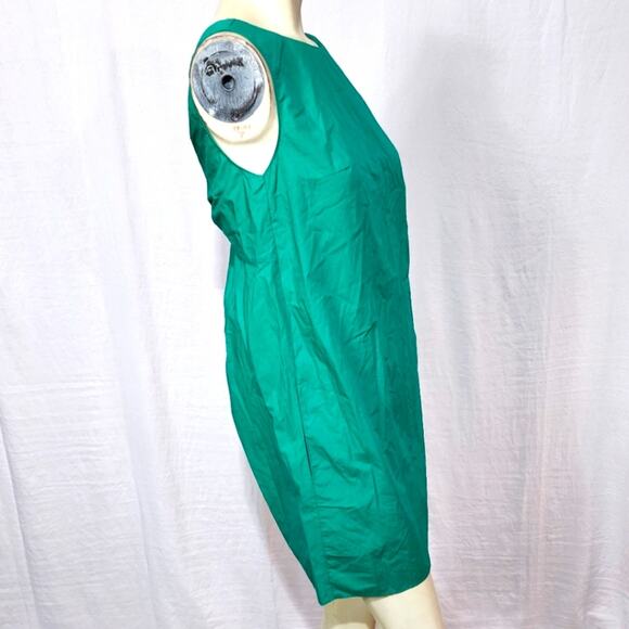 GAP Emerald Green Cotton Knott Back Mini Dress Size Small - Picture 3 of 5